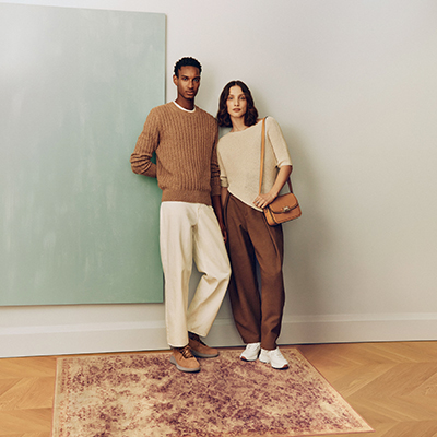 〈Ｃｏｌｅ　Ｈａａｎ〉Fall26展览会旗帜画面